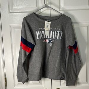 New England Patriots Gray Sweatshirt NWT Sz M